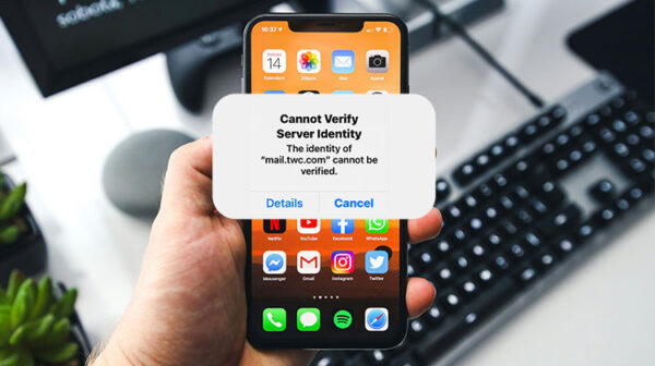 Cannot Verify Server Identity