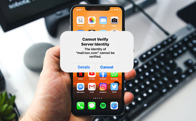 Cannot Verify Server Identity