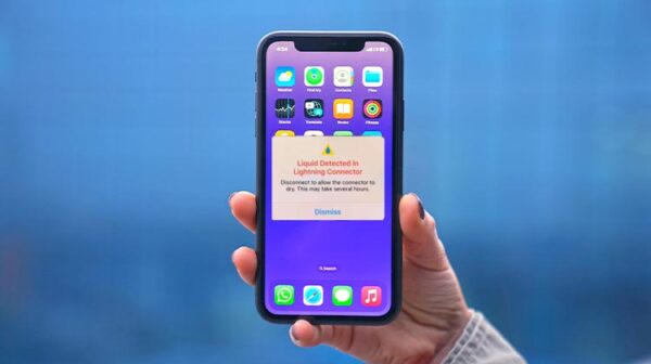 Liquid Detected in Lightning Connector
