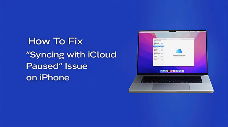 Syncing with iCloud Paused