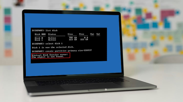 Virtual Disk Service Error