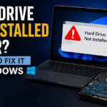 Hard Drive Not Installed