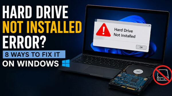 Hard Drive Not Installed