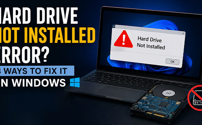 Hard Drive Not Installed