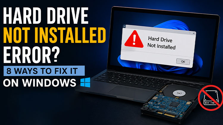 Hard Drive Not Installed