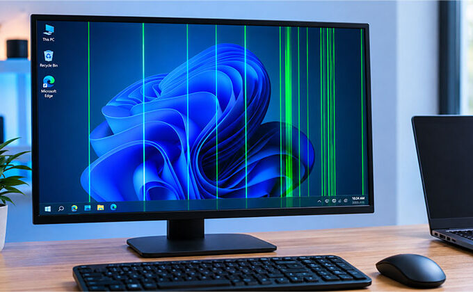 Green Lines on Monitor