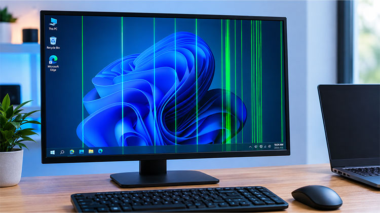 Green Lines on Monitor